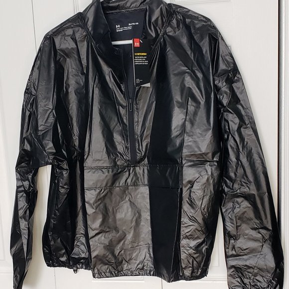 Under Armour Jackets & Blazers - NWT Under Armour Anorak Black Jacket XL